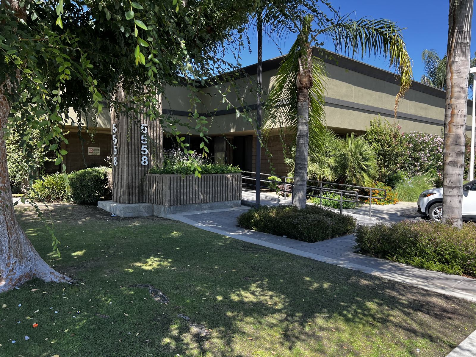 Office building entrance